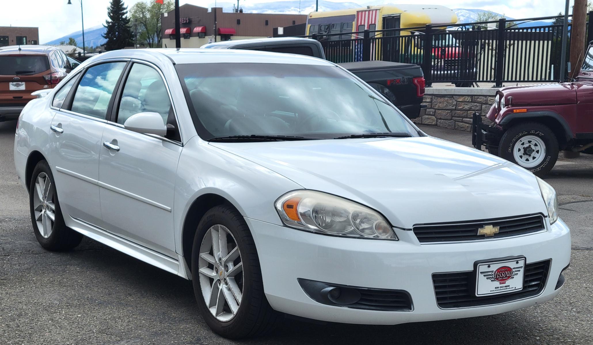 2010 White /Tan Chevrolet Impala LTZ (2G1WC5EM1A1) with an 3.9L engine, Automatic transmission, located at 450 N Russell, Missoula, MT, 59801, (406) 543-6600, 46.874496, -114.017433 - Really nice Sedan in Excellent Condition. Power Sunroof. Power Heated Seats. Air. Cruise. Tilt. Bose Sound AM FM XM CD. Power Windows and Locks. - Photo #3